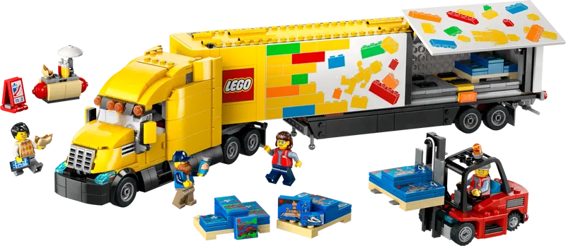 Yellow Delivery Truck
