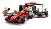 F1 Pit Stop &amp; Pit Crew with Ferrari Car