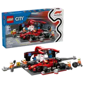 F1 Pit Stop &amp; Pit Crew with Ferrari Car