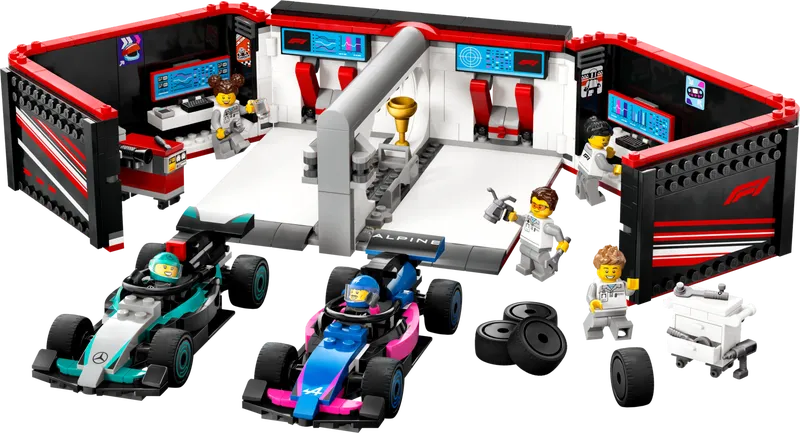 F1 Garage &amp; Mercedes-AMG &amp; Alpine Cars