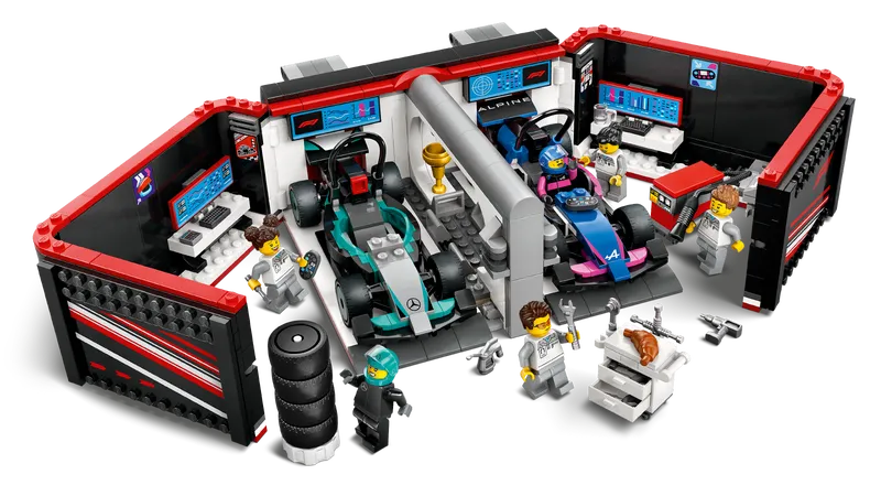 F1 Garage &amp; Mercedes-AMG &amp; Alpine Cars