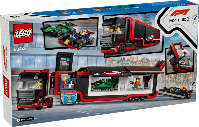 F1 Truck with RB20 &amp; AMR24 F1 Cars