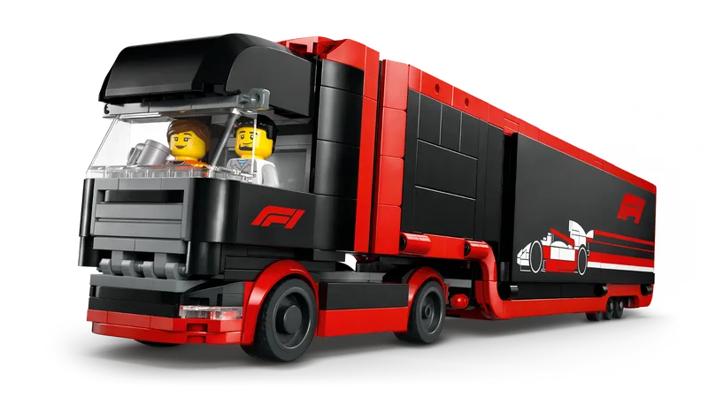 F1 Truck with RB20 &amp; AMR24 F1 Cars