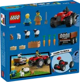 Red Farm Tractor with Trailer &amp; Sheep