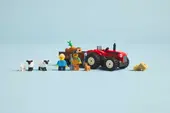 Red Farm Tractor with Trailer &amp; Sheep