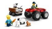 Red Farm Tractor with Trailer &amp; Sheep