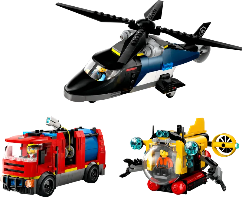 Helicopter, Fire Truck &amp; Submarine Remix
