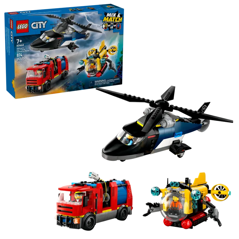 Helicopter, Fire Truck &amp; Submarine Remix