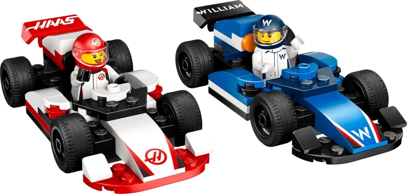 F1 Williams Racing &amp; Haas F1 Race Cars