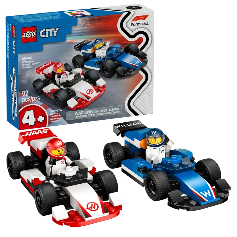 F1 Williams Racing &amp; Haas F1 Race Cars