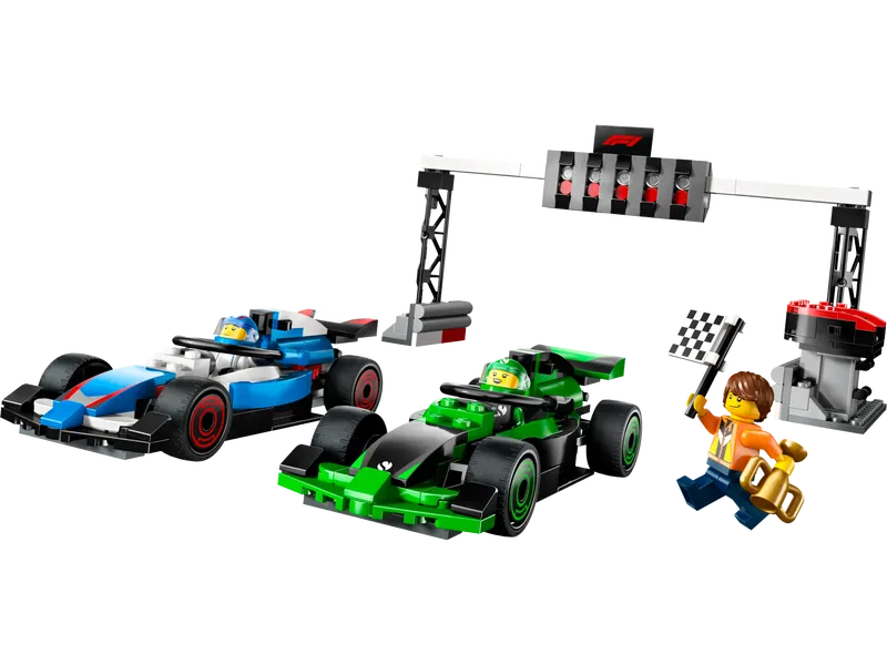 F1 Grid with VCARB &amp; Sauber Race Cars