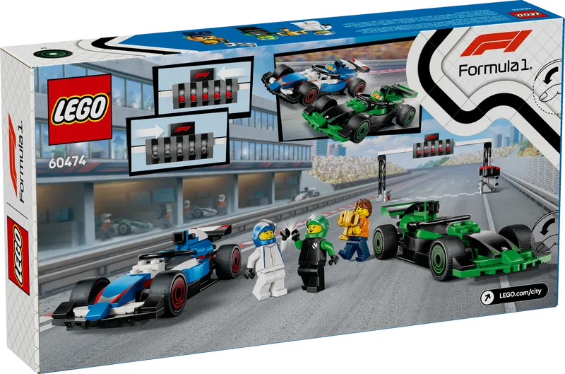 F1 Grid with VCARB &amp; Sauber Race Cars