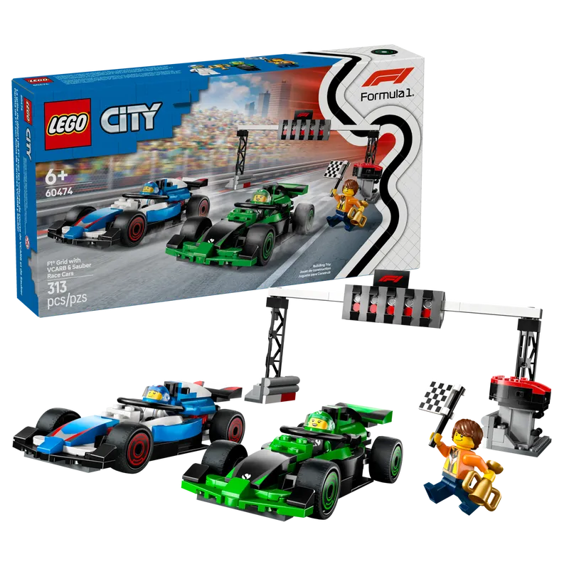 F1 Grid with VCARB &amp; Sauber Race Cars