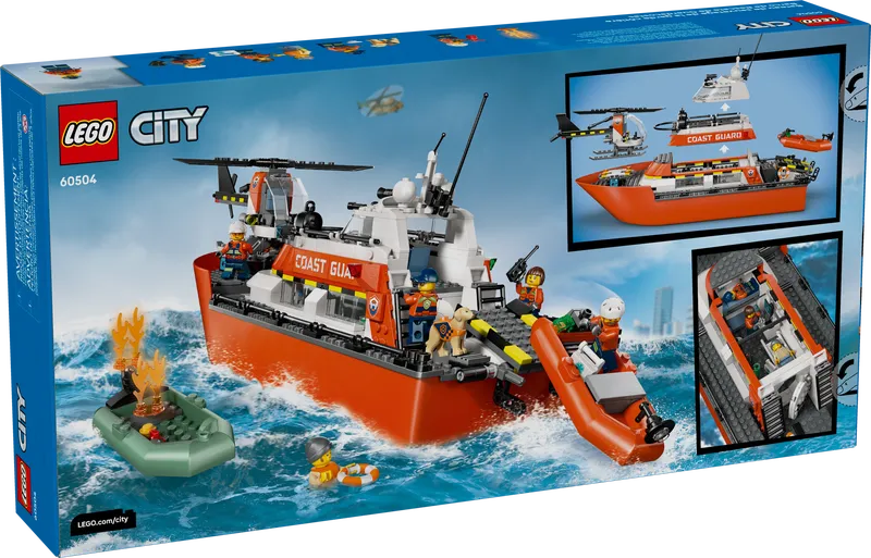 Coast Guard Rescue Boat &amp; Helicopter