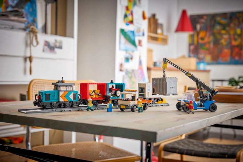 Harbor Freight Train with Crane &amp; Truck