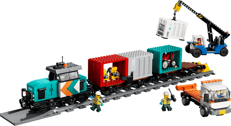 Harbor Freight Train with Crane &amp; Truck