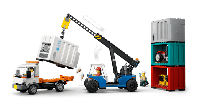 Harbor Freight Train with Crane &amp; Truck