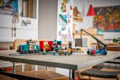 Harbor Freight Train with Crane &amp; Truck