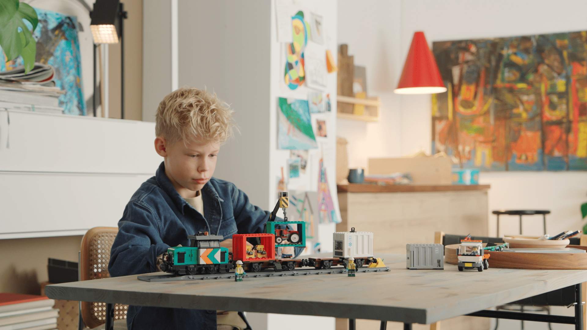 Harbor Freight Train with Crane &amp; Truck