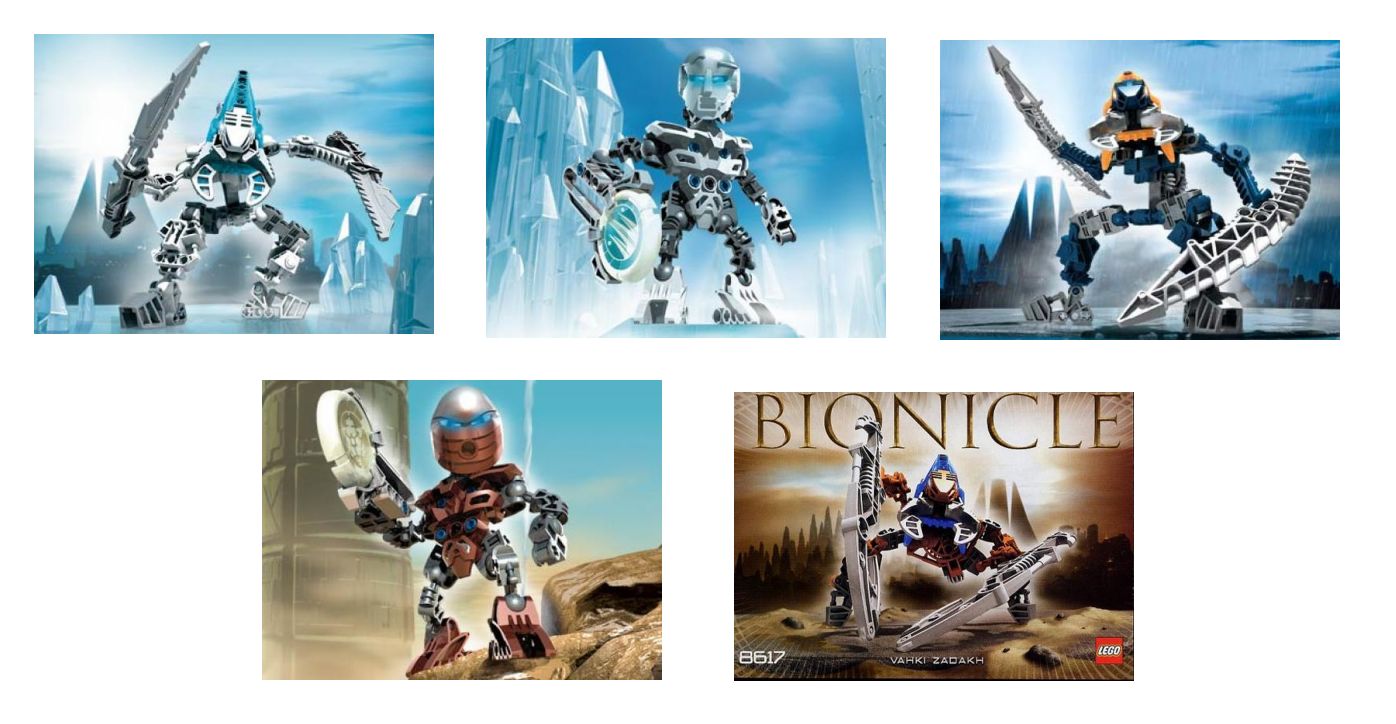 Matoran / Vahki Co-Pack 2 (contains 8610 8612 8615 8617 8619)