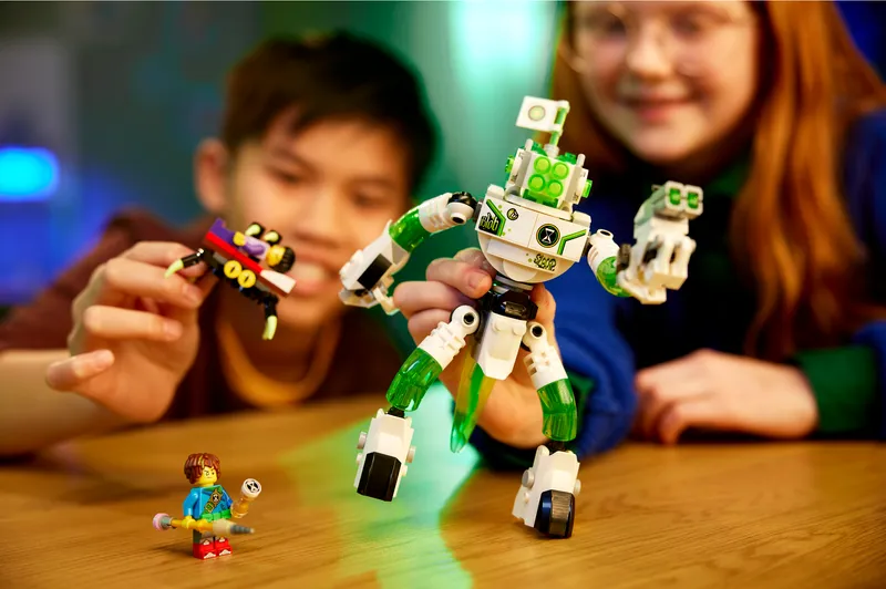 Mateo and Z-Blob the Robot
