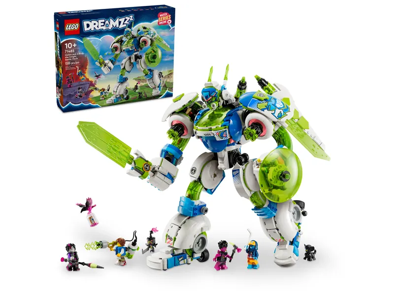 Mateo and Z-Blob the Knight Battle Mech