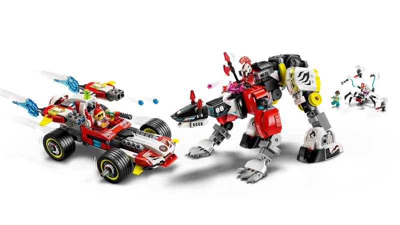 Cooper's Tiger Mech &amp; Zero's Hot Rod Car
