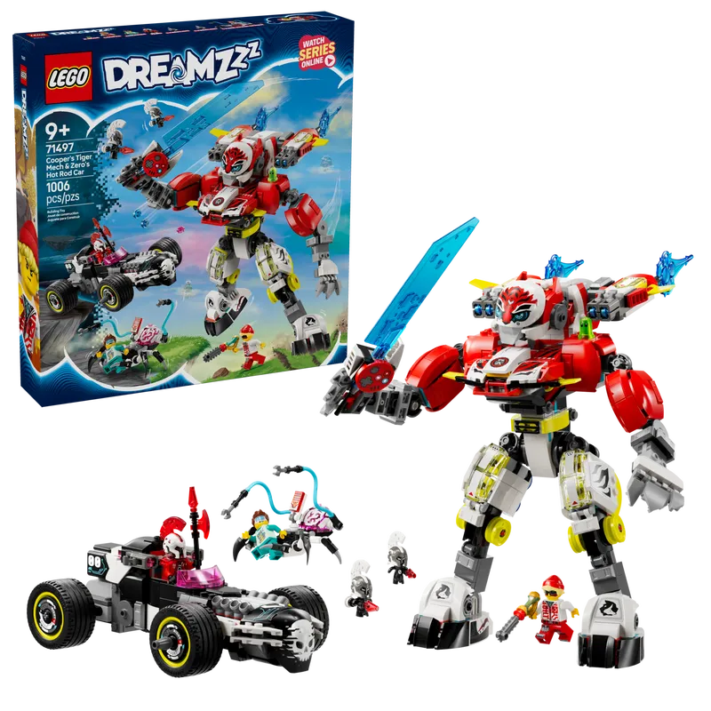 Cooper's Tiger Mech &amp; Zero's Hot Rod Car