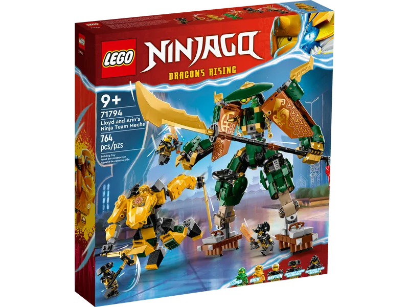 Lloyd and Arin's Ninja Team Mechs