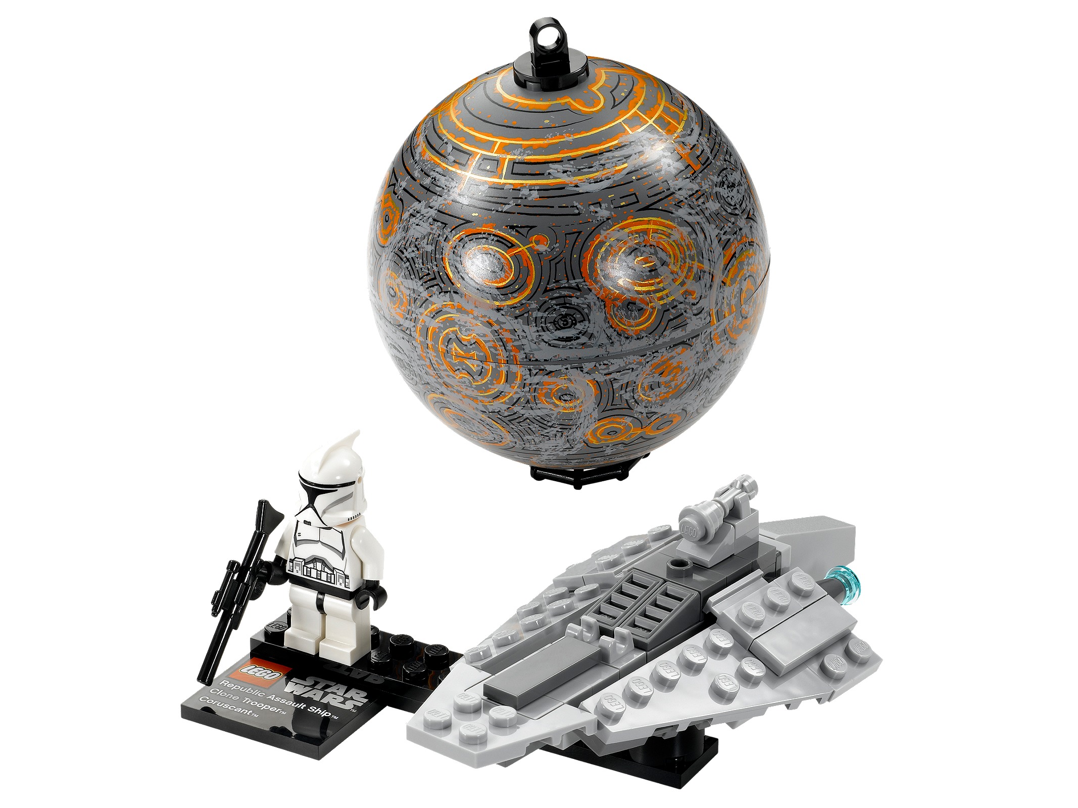 Republic Assault Ship &amp; Planet Coruscant