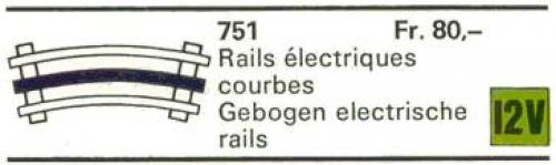 8 Curved 12V Conducting Rails