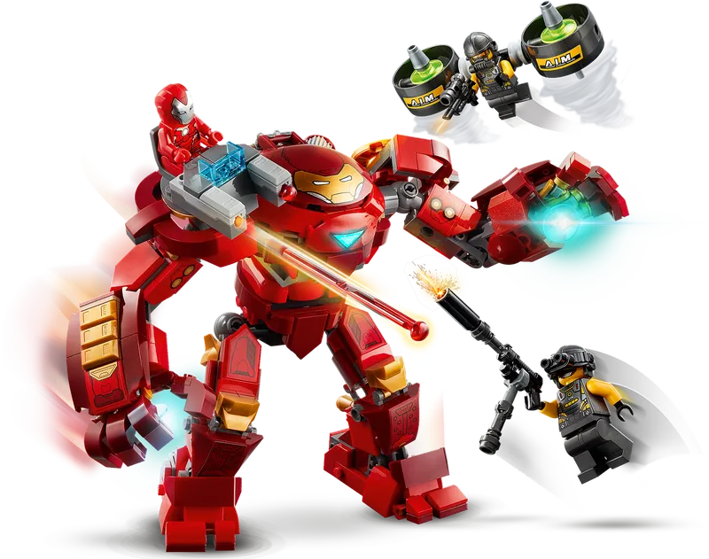Iron Man Hulkbuster versus A.I.M. Agent