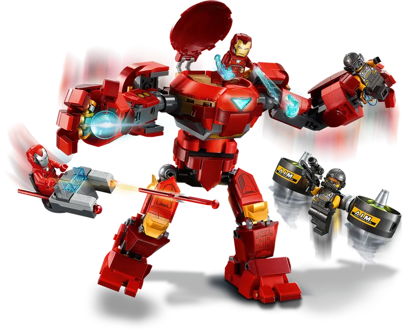 Iron Man Hulkbuster versus A.I.M. Agent