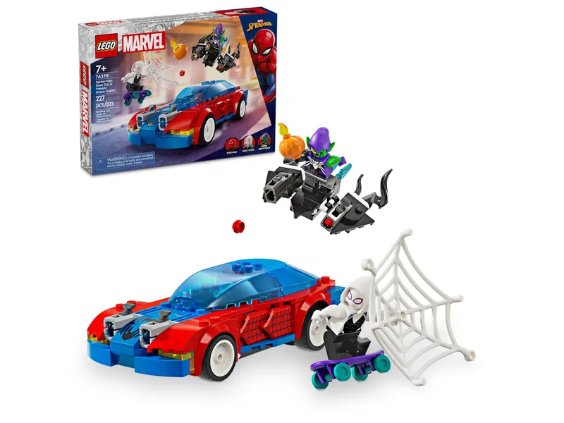 Spider-Man Race Car &amp; Venom Green Goblin