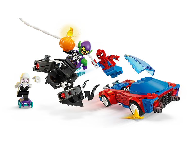 Spider-Man Race Car &amp; Venom Green Goblin