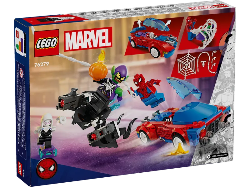 Spider-Man Race Car &amp; Venom Green Goblin