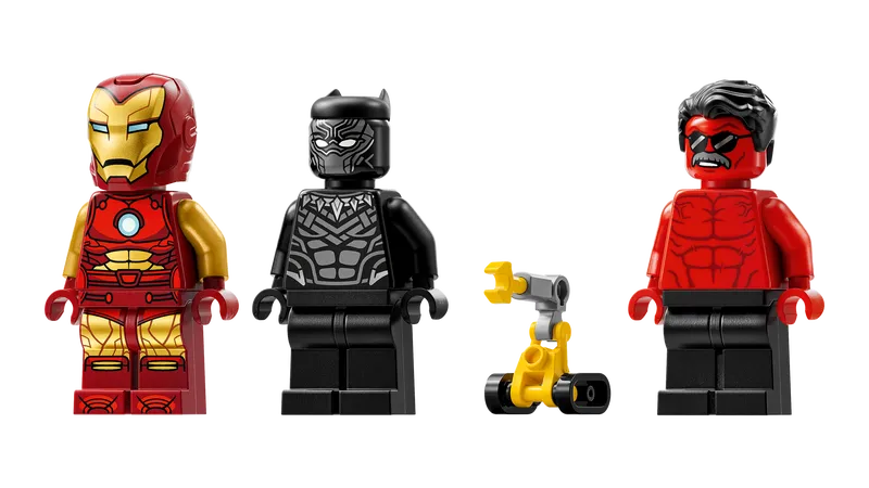Iron Man Car &amp; Black Panther vs. Red Hulk
