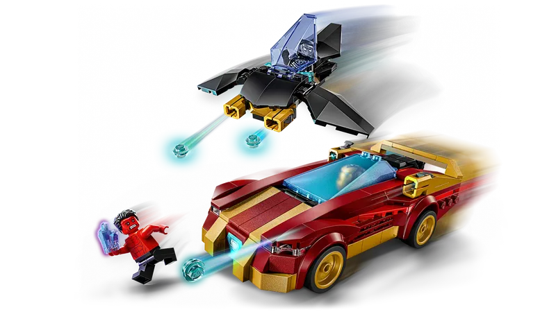 Iron Man Car &amp; Black Panther vs. Red Hulk