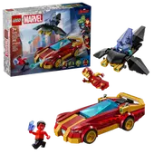 Iron Man Car &amp; Black Panther vs. Red Hulk
