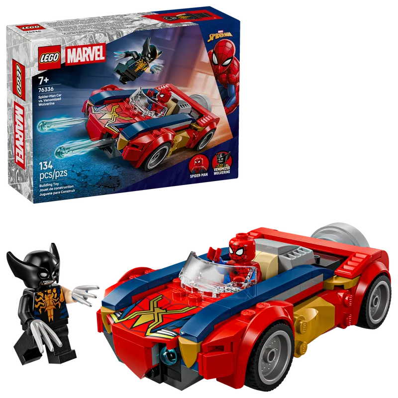Spider-Man Car vs. Venomized Wolverine
