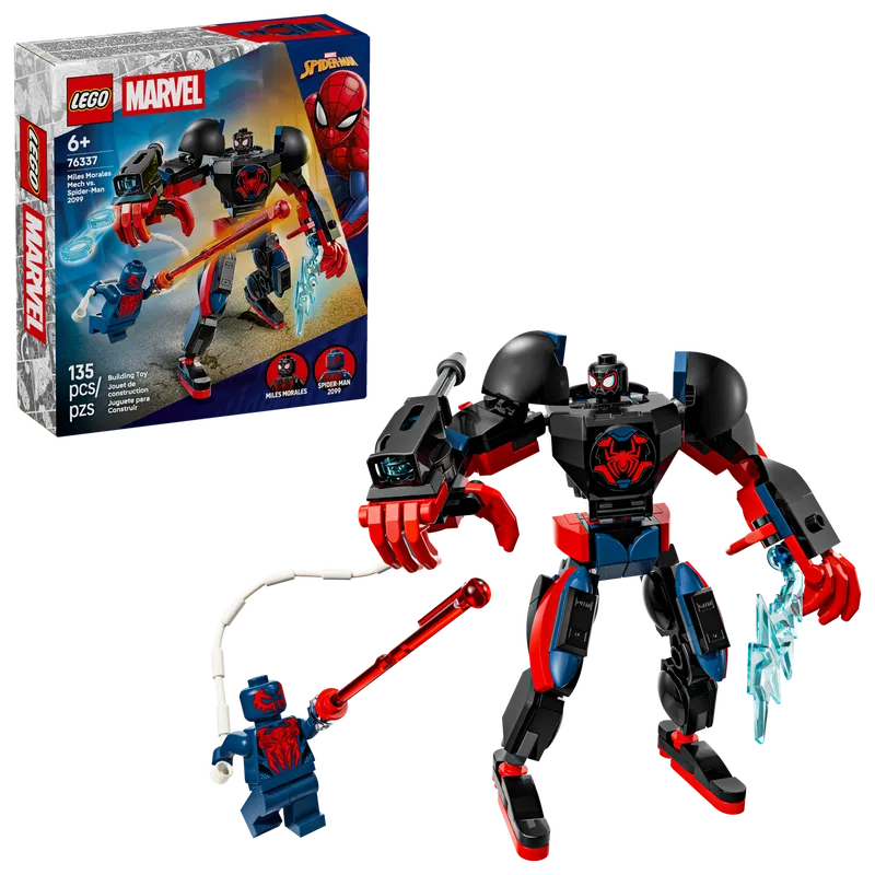 Miles Morales Mech vs. Spider-Man 2099