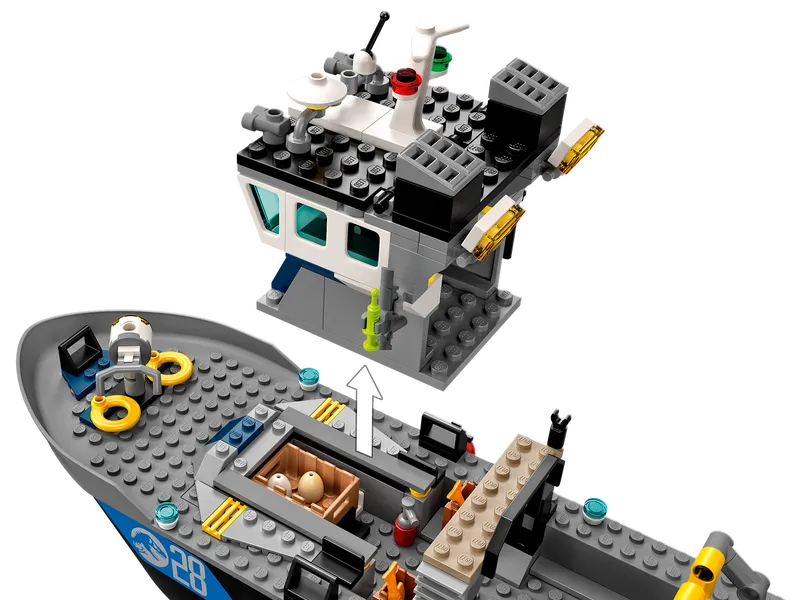 Baryonyx Dinosaur Boat Escape
