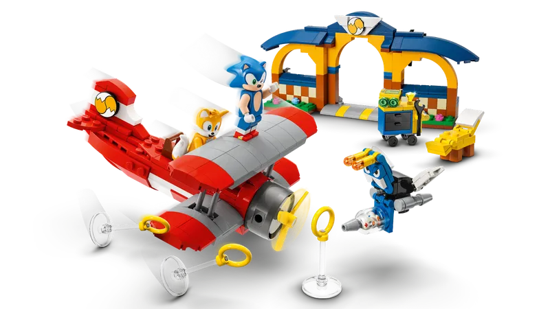 Tails' Workshop and Tornado Plane