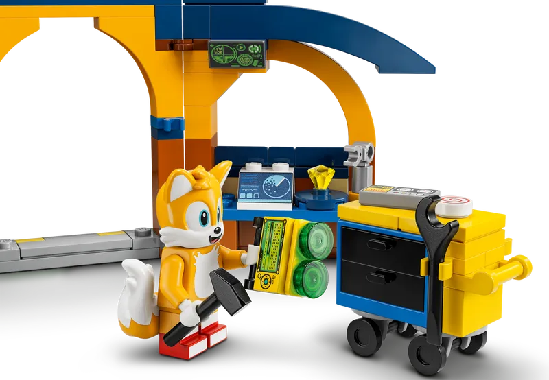 Tails' Workshop and Tornado Plane