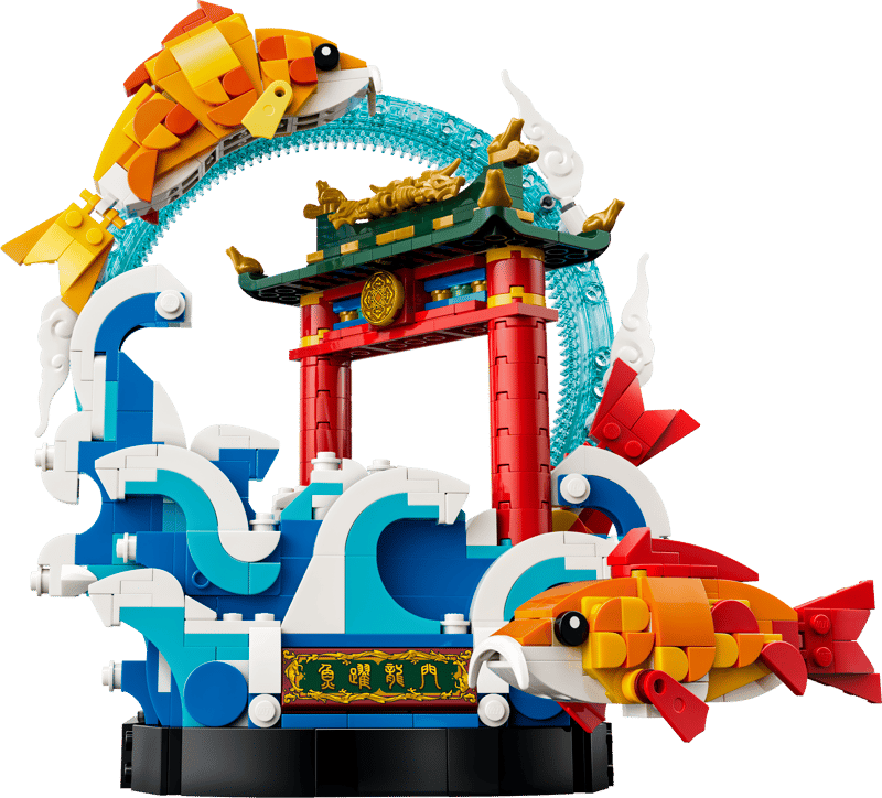 Prosperity Carp Leaping