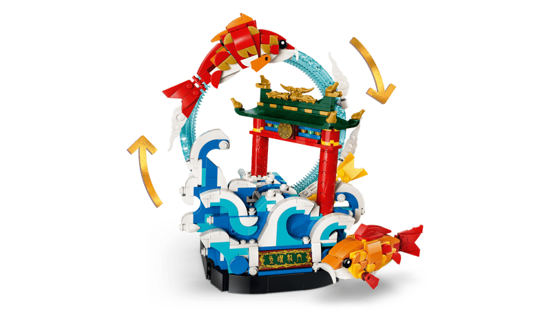 Prosperity Carp Leaping