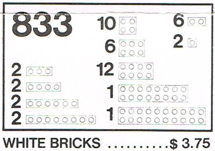 Parts Pack, White Bricks