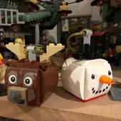Snowman &amp; Reindeer Duo