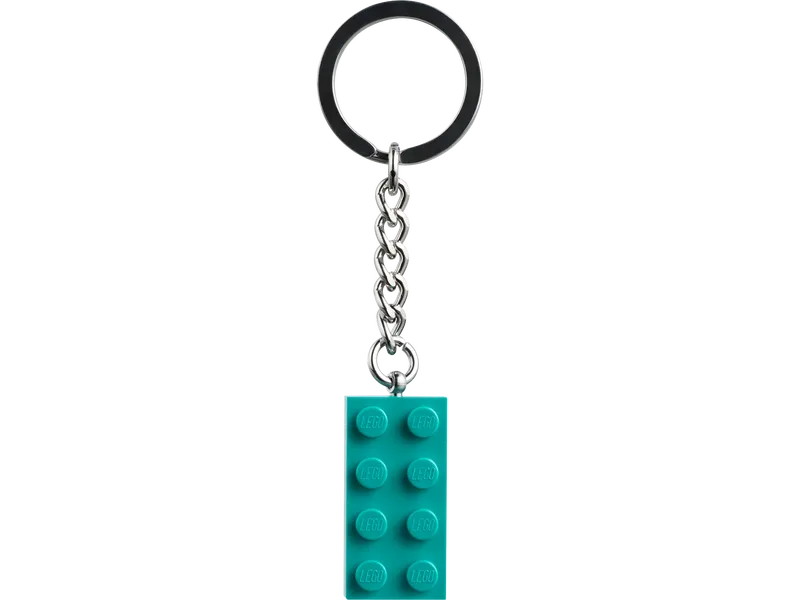 Dark Turquoise Brick Key Chain