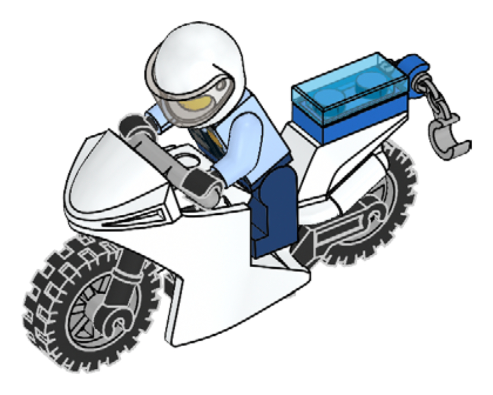 Policeman &amp; Motorbike